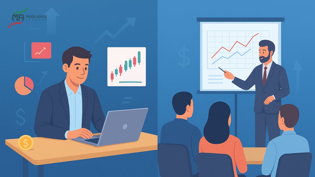 Online vs Offline Stock Market Courses